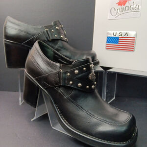 Sz 8 Harley Davidson Womens Mule Riding Shoes Motorcycle Biker D83025 Brazil
